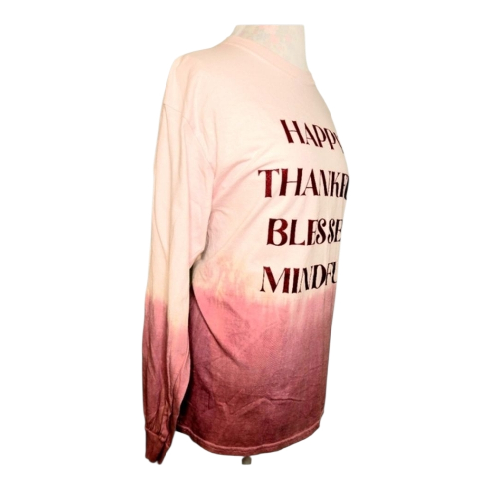 Pink and Red Gradient Long Sleeve Shirt - NWOT - Picture 3 of 5